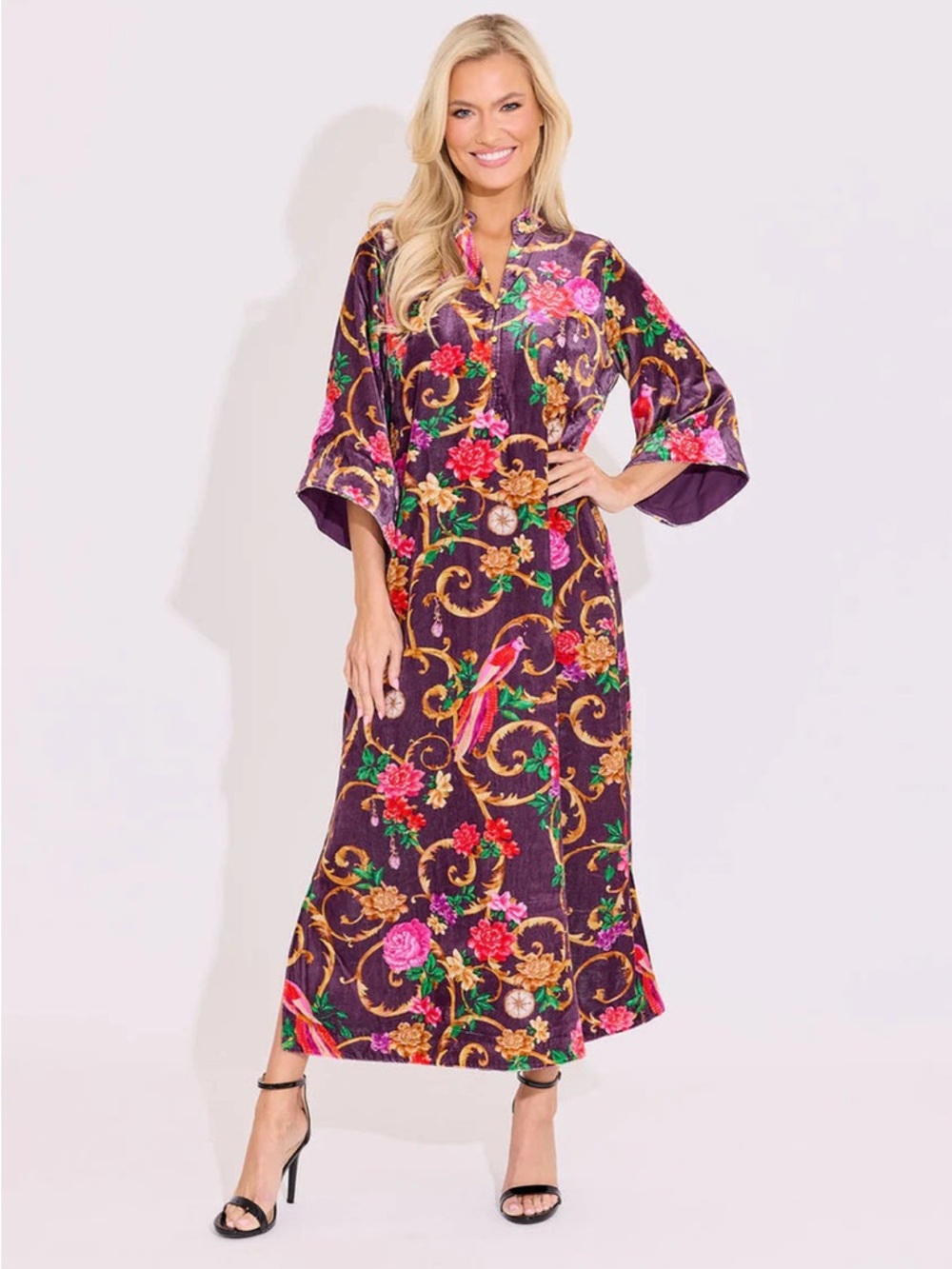 NWT Alden Adair Velvet Jerry Dress Baroque